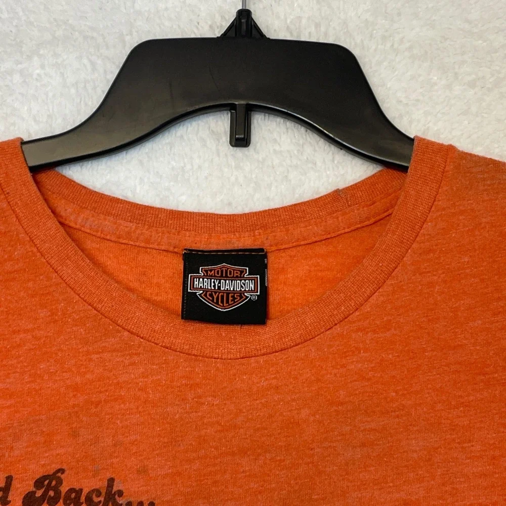 Harley Davidson 2003 Laid Back Graphic Tee Orange XXL - Picture 3 of 11